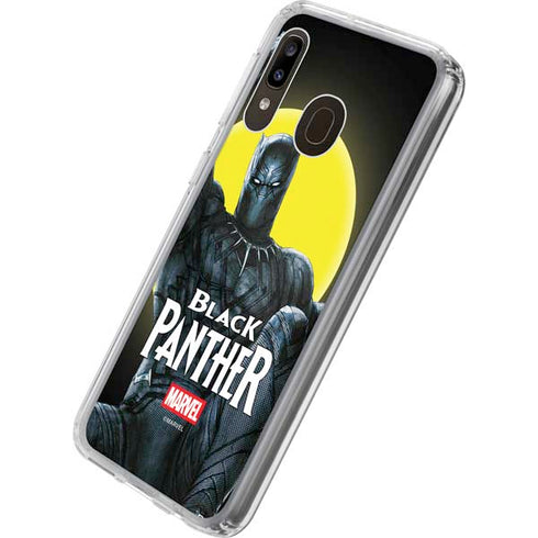 Marvel Black Panther Moon light Galaxy A20 Clear Case