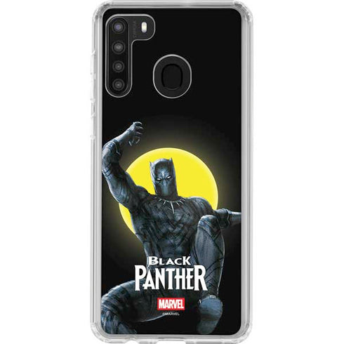 Marvel Black Panther Moon light Galaxy A21 Clear Case