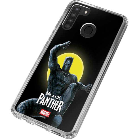 Marvel Black Panther Moon light Galaxy A21 Clear Case