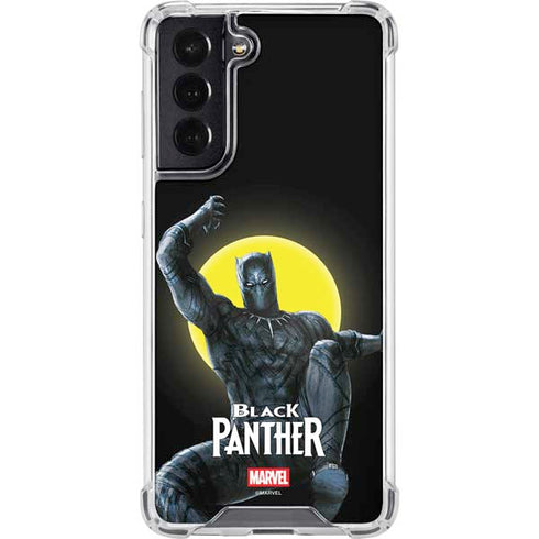 Marvel Black Panther Moon light Galaxy S22 Clear Case