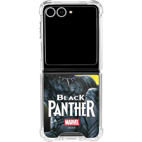 Marvel Black Panther Moon light Galaxy Z Flip7 Clear Case