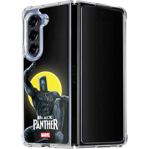 Marvel Black Panther Moon light Galaxy Z Fold5 5G Clear Case
