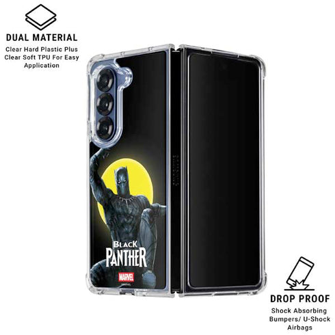 Marvel Black Panther Moon light Galaxy Z Fold6 Clear Case