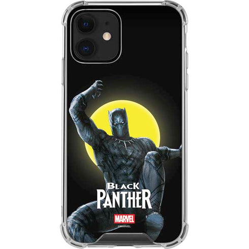 Marvel Black Panther Moon light iPhone 12 Clear Case