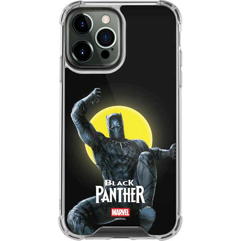 Marvel Black Panther Moon light iPhone 13 Pro Max Clear Case