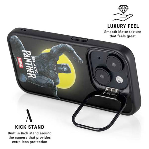 Marvel Black Panther Moon light iPhone 15 Kickstand Case