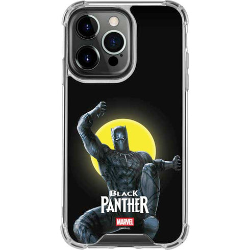 Marvel Black Panther Moon light iPhone 15 Pro Clear Case