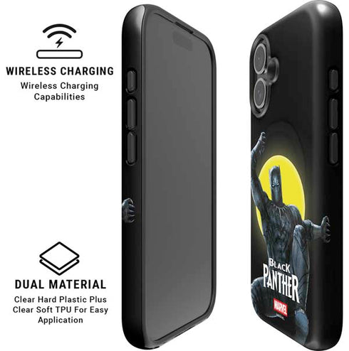 Marvel Black Panther Moon light iPhone 16 Magsafe Impact Case