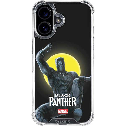 Marvel Black Panther Moon light iPhone 16 Plus Clear Case
