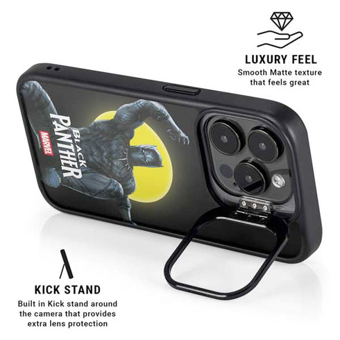 Marvel Black Panther Moon light iPhone 16 Pro Kickstand Case