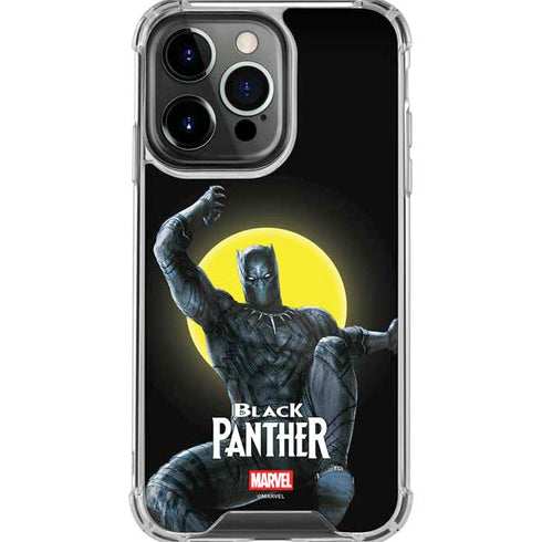 Marvel Black Panther Moon light iPhone 16 Pro Max Clear Case