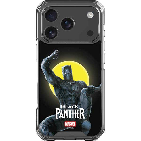 Marvel Black Panther Moon light iPhone 18 Pro Clear Case