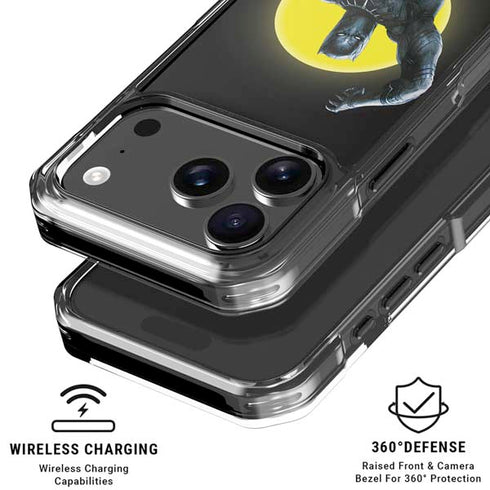 Marvel Black Panther Moon light iPhone 18 Pro Clear Case