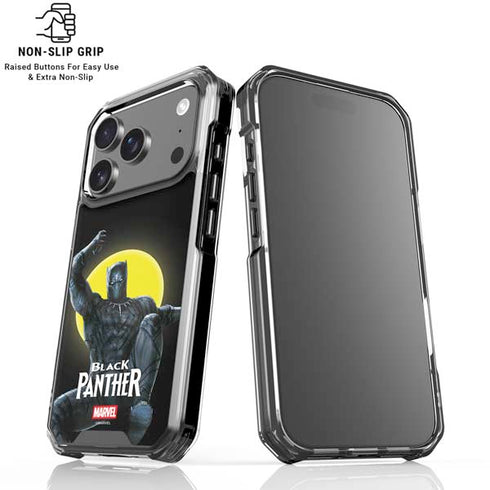 Marvel Black Panther Moon light iPhone 18 Pro Clear Case