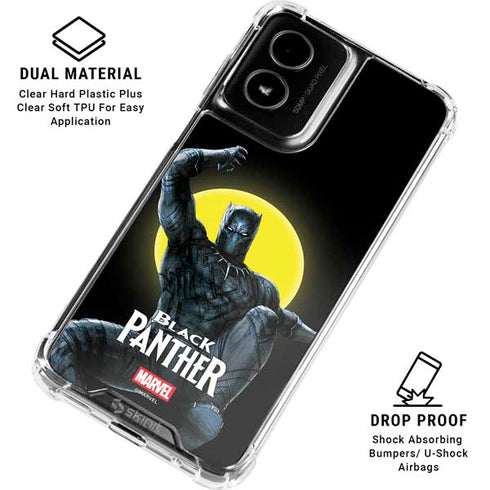 Marvel Black Panther Moon light Moto G Power 5G (2024) Clear Case