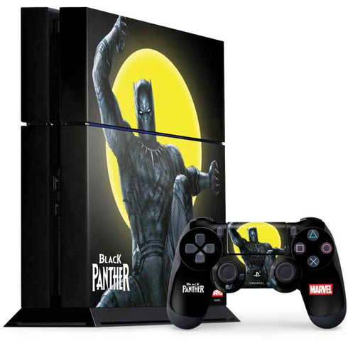 Marvel Black Panther Moon light PS4 Console and Controller Bundle Skin