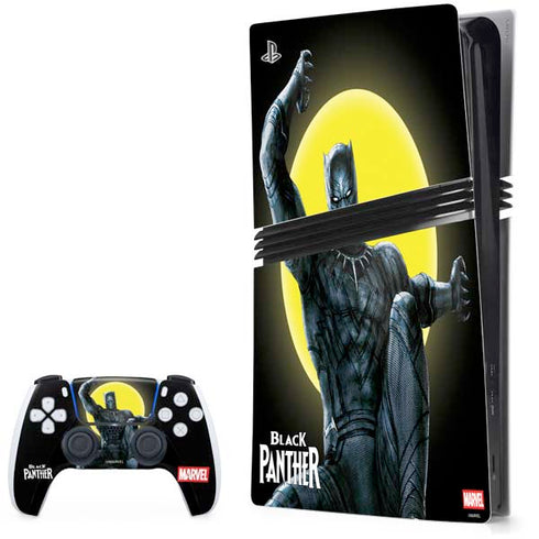 Marvel Black Panther Moon light PS5 Pro Bundle Skin