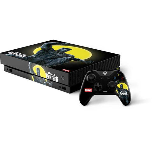 Marvel Black Panther Moon light Xbox One X Bundle Skin