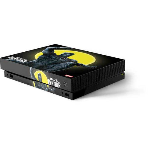 Marvel Black Panther Moon light Xbox One X Console Skin