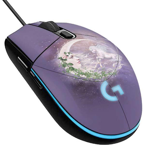 Moon Unicorn by Laurie Prindle G203 Prodigy RGB Wired Gaming Mouse Skin
