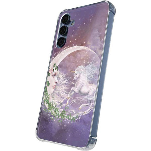 Moon Unicorn by Laurie Prindle Galaxy A55 5G Clear Case