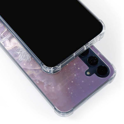 Moon Unicorn by Laurie Prindle Galaxy A55 5G Clear Case