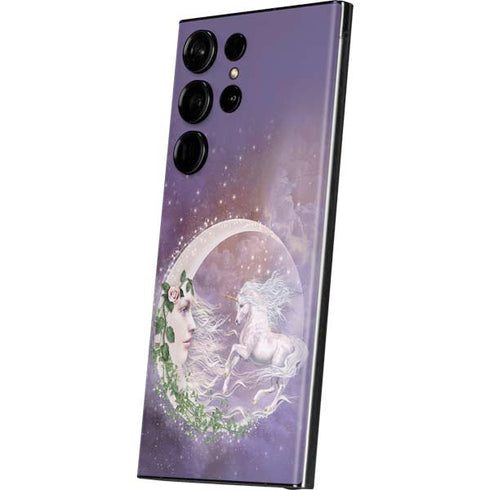 Moon Unicorn by Laurie Prindle Galaxy Skins