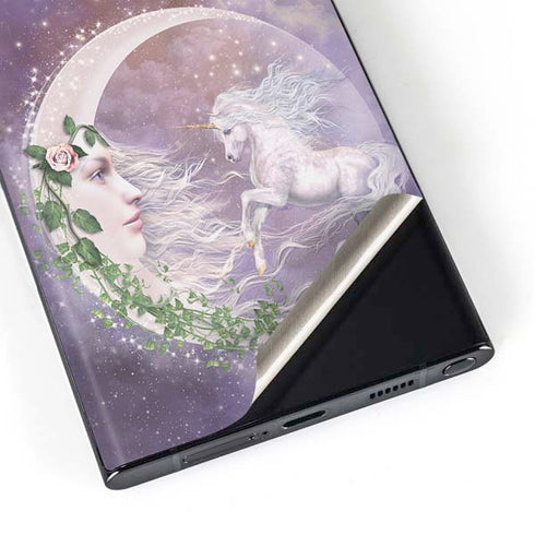 Moon Unicorn by Laurie Prindle Galaxy Skins