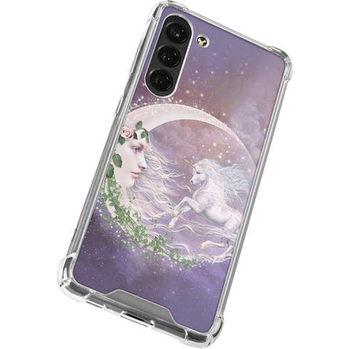 Moon Unicorn by Laurie Prindle Galaxy S24 FE Clear Case