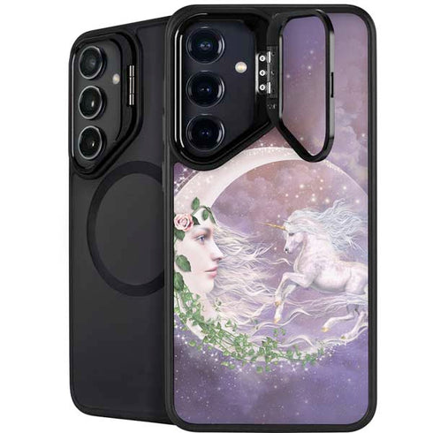 Moon Unicorn by Laurie Prindle Galaxy S24 FE Kickstand Case