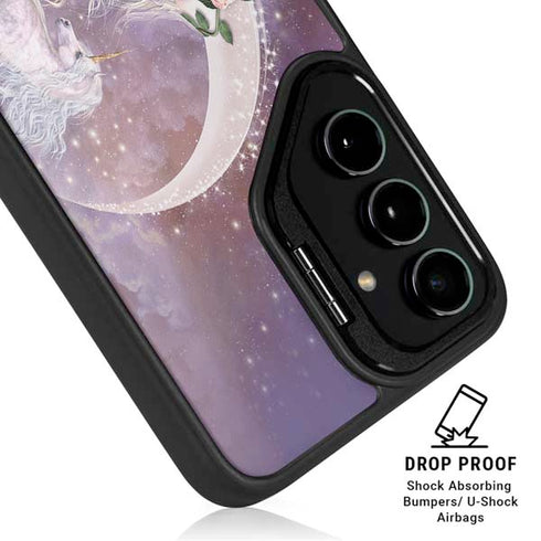 Moon Unicorn by Laurie Prindle Galaxy S24 FE Kickstand Case