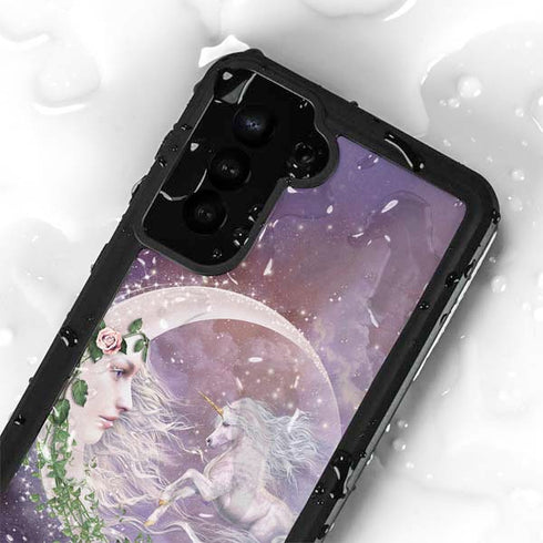 Moon Unicorn by Laurie Prindle Galaxy S24 Plus Waterproof Case