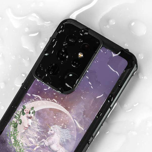Moon Unicorn by Laurie Prindle Galaxy S24 Ultra Waterproof Case