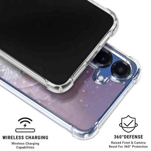 Moon Unicorn by Laurie Prindle Galaxy S25 Plus Clear Case