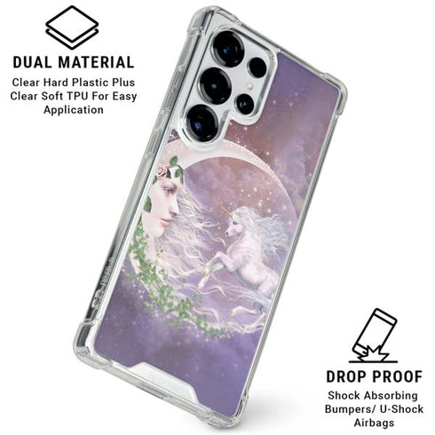 Moon Unicorn by Laurie Prindle Galaxy S25 Ultra Clear Case