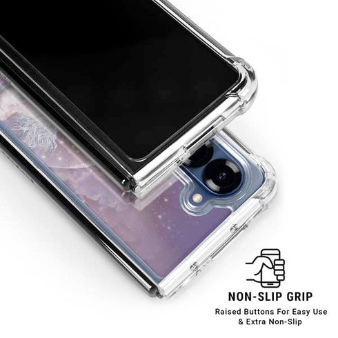 Moon Unicorn by Laurie Prindle Galaxy Z Fold6 Clear Case
