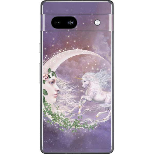 Moon Unicorn by Laurie Prindle Google Pixel 7a Skin