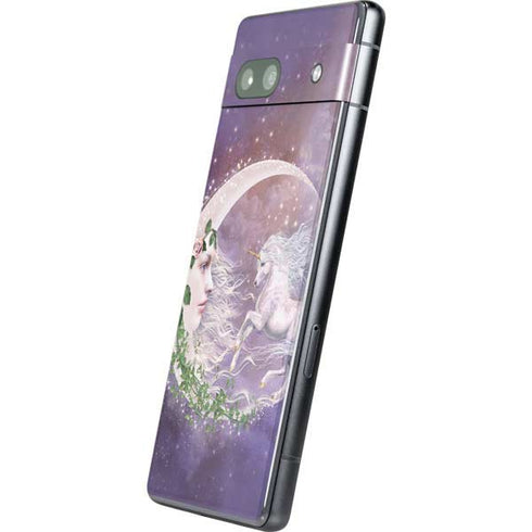 Moon Unicorn by Laurie Prindle Google Pixel 7a Skin