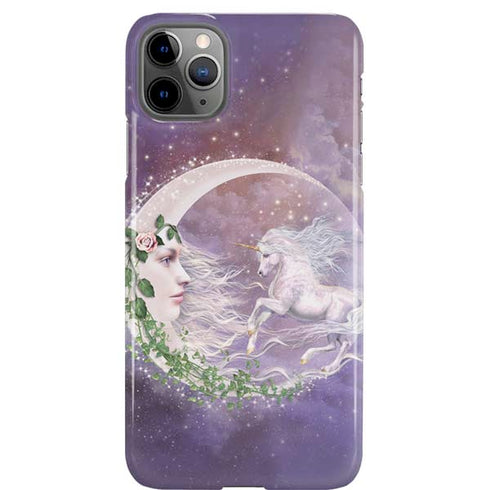 Moon Unicorn by Laurie Prindle iPhone Cases
