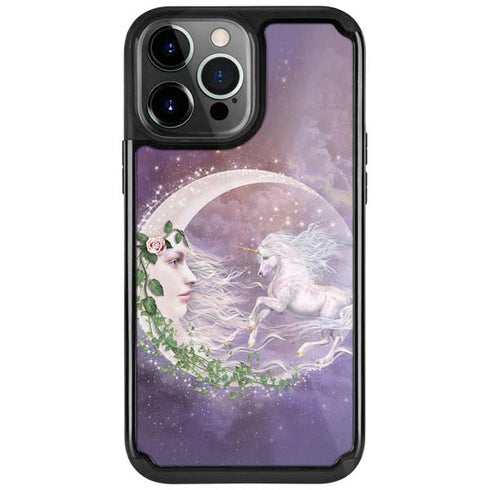 Moon Unicorn by Laurie Prindle iPhone Cases