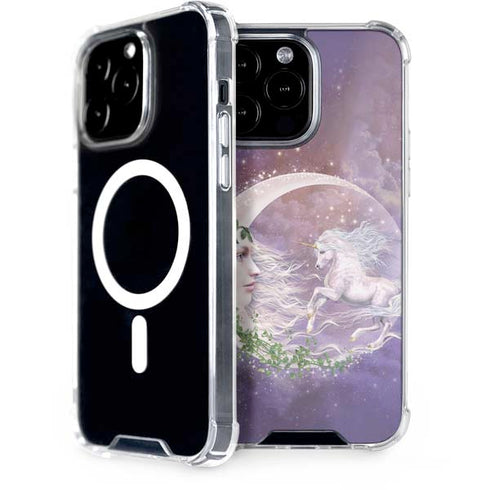 Moon Unicorn by Laurie Prindle iPhone Cases
