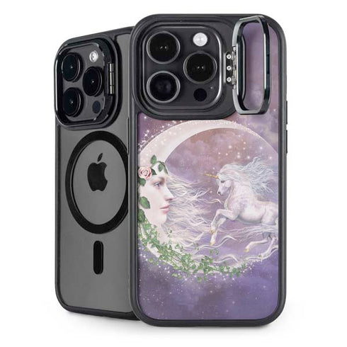 Moon Unicorn by Laurie Prindle iPhone 14 Pro Kickstand Case
