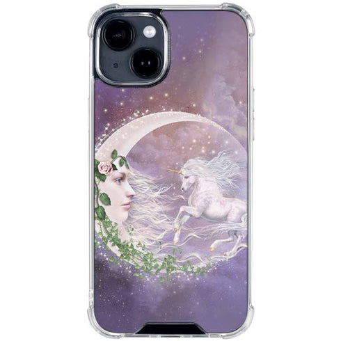Moon Unicorn by Laurie Prindle iPhone 15 Clear Case