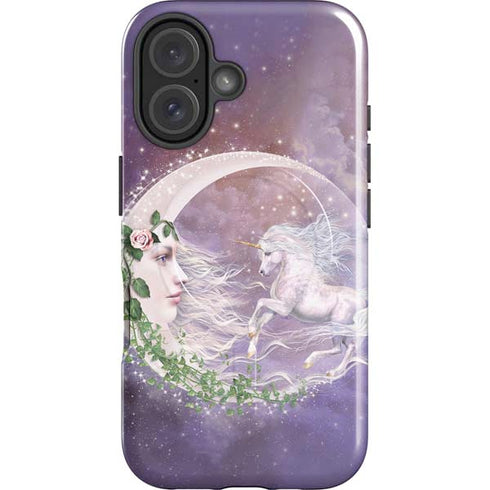 Moon Unicorn by Laurie Prindle iPhone 16 Magsafe Impact Case
