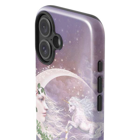 Moon Unicorn by Laurie Prindle iPhone 16 Plus Impact Case