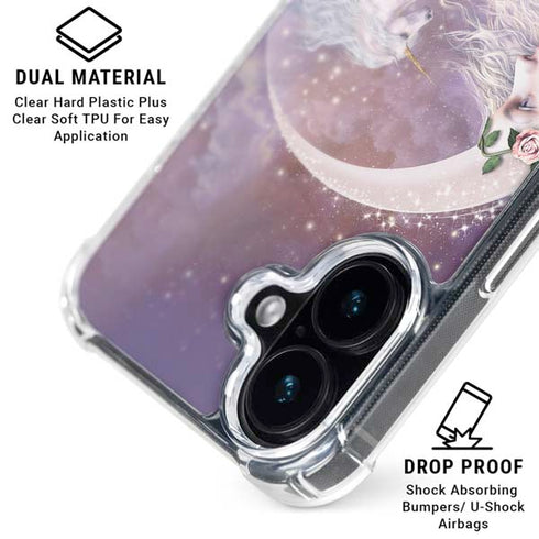 Moon Unicorn by Laurie Prindle iPhone 16 Plus MagSafe Case