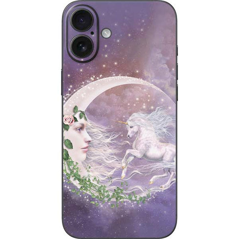 Moon Unicorn by Laurie Prindle iPhone 16 Plus Skin