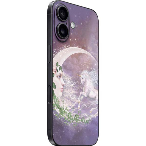 Moon Unicorn by Laurie Prindle iPhone 16 Plus Skin