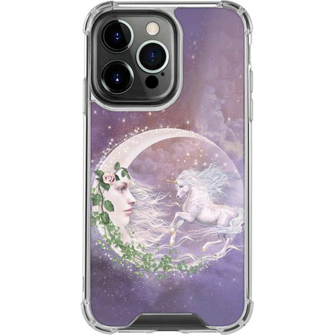 Moon Unicorn by Laurie Prindle iPhone 16 Pro Clear Case