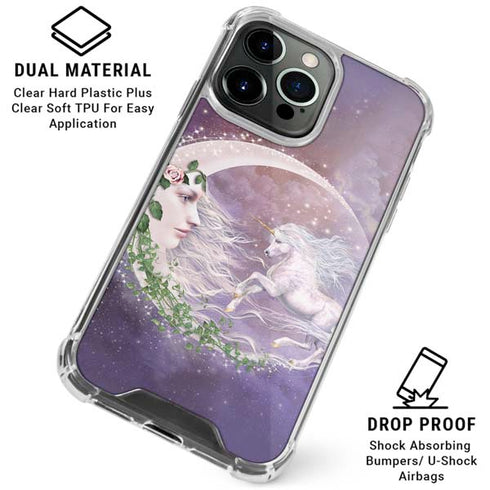 Moon Unicorn by Laurie Prindle iPhone 16 Pro Clear Case